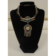 Necklace, bright, rainbow-color