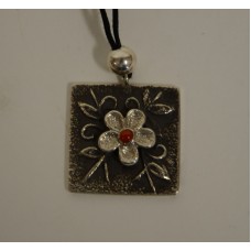 Pendant, Cast, Flower