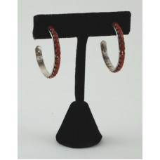 Medium Coral Hoops