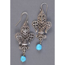 Fleur De Lis earrings by Jennifer Jesse Smith