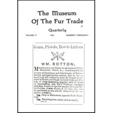 Museum of the Fur Trade Quarterly, Volume 17, 1981